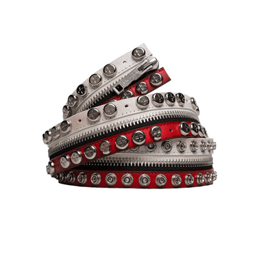 RACER WORLDWIDE SPLIT BUTTON BELT / RED