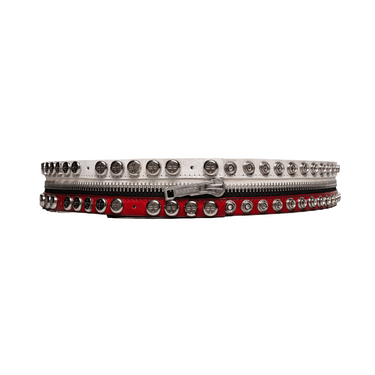 RACER WORLDWIDE SPLIT BUTTON BELT / RED