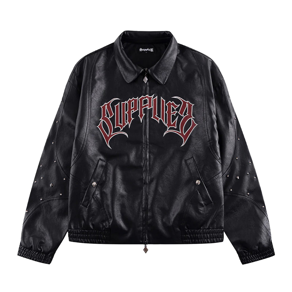 SUPPLIER STUDDED FAUX LEATHER JACKET – 【dugout clothes】人気 