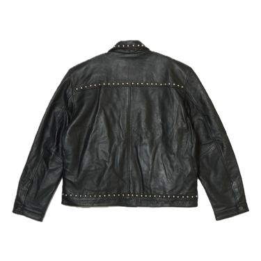 A GOOD BAD INFLUENCE STUDS LEATHER JACKET / BLACK