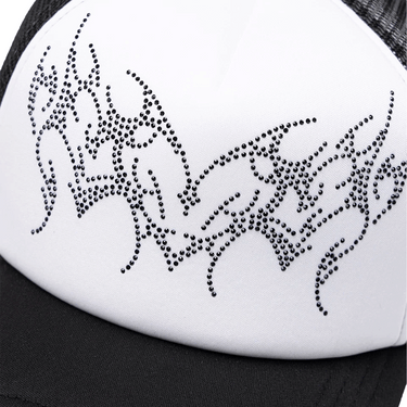 SupBaby by SUPPLIER Heart Tribal Rhinestone Mesh Cap