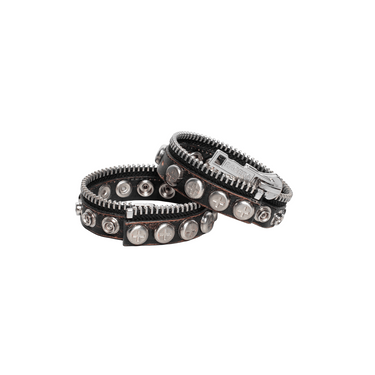 RACER WORLDWIDE SPLIT BUTTON BRACELET / BLACK – 【dugout clothes RACER WORLDWIDE SPLIT BUTTON BRACELET / BLACK – 【dugout clothes