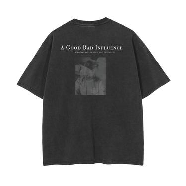 A GOOD BAD INFLUENCE TRACE TEE BLACK