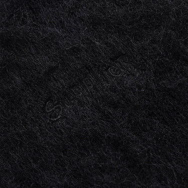 SUPPLIER TRIBAL CROSS PIERCED SHAGGY KNIT BLACK