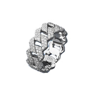 $OLE ONLY S925 SILVER TWIST CHAIN DESIGHN RING
