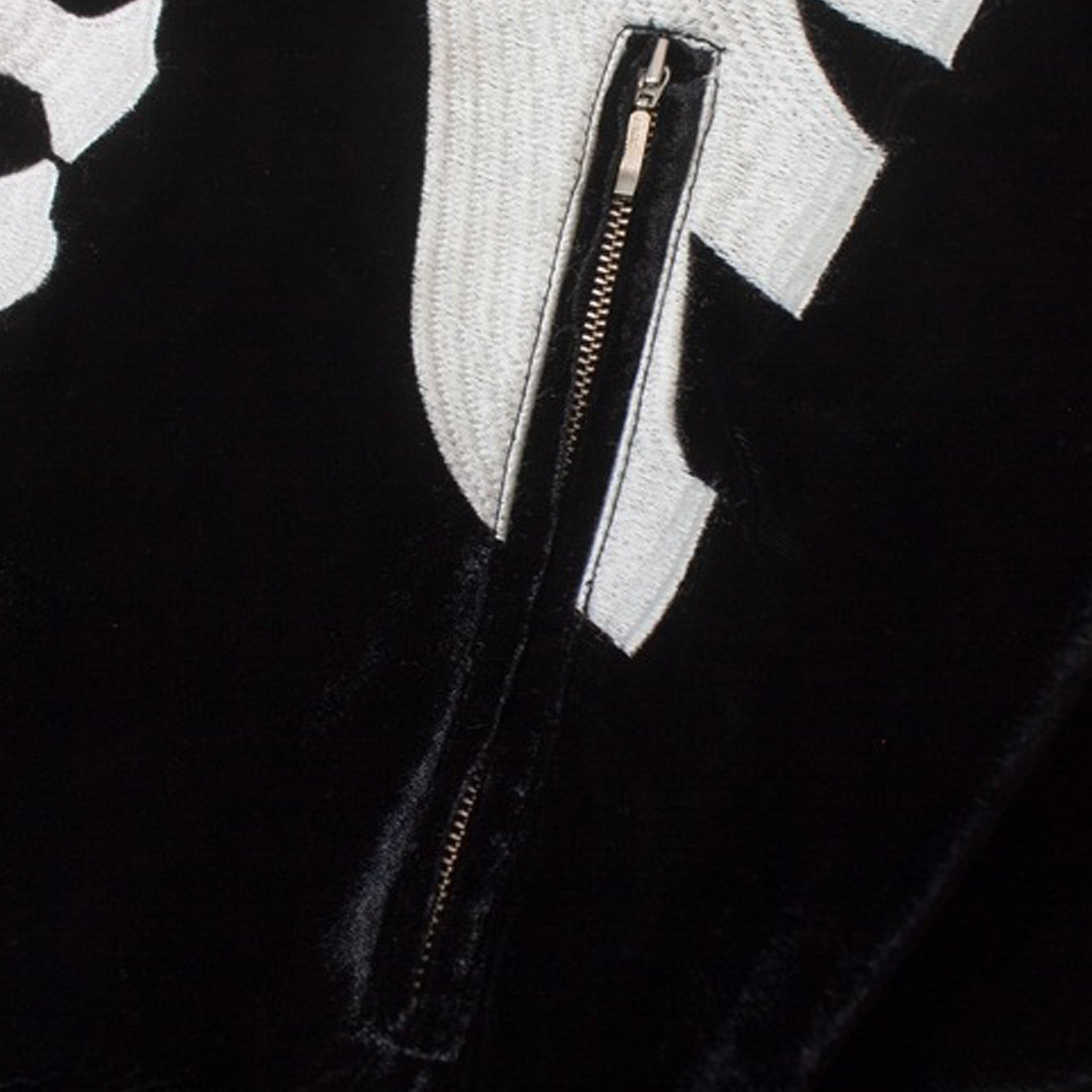 VANSON SKELTON BONES VELOURS JACKET / WHITE – 【dugout clothes