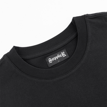 SUPPLIER VINTAGE WASH VARIOUS CROSS TEE / BLACK – UNKNOWN