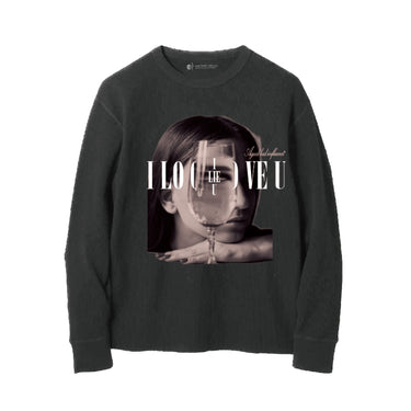 A GOD BAD INFLUENCE I LOVE YOU WAFFLE LS T-SHIRTS