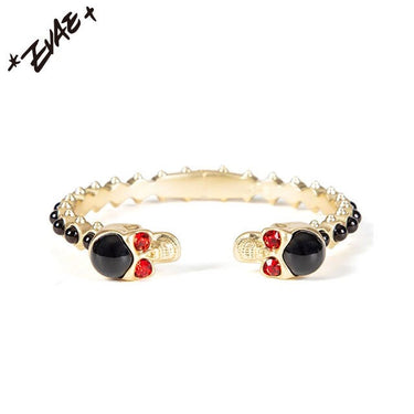 EVAE MOB BLACK PEARL SKULL BANGLE エバーモブ パール バングル ブレスレット