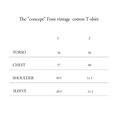 REVINS The "concept" Font vintage cotton T-shirt