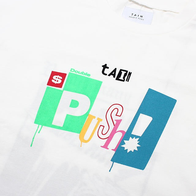 TAIN DOUBLE PUSH リバーシブルカットソー TAIN DOUBLEPUSH DOUBLE PUSH SS TEE リバーシブル 半袖 Tシャツ