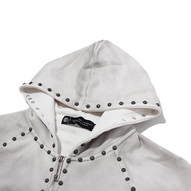 【A Good Bad Influence】新鋭ブランド ALL LOGO HOODIE 送料込 A GOOD BAD INFLUENCE ORIGINAL STUDSED HOODIE WHITE – UNKNOWN
