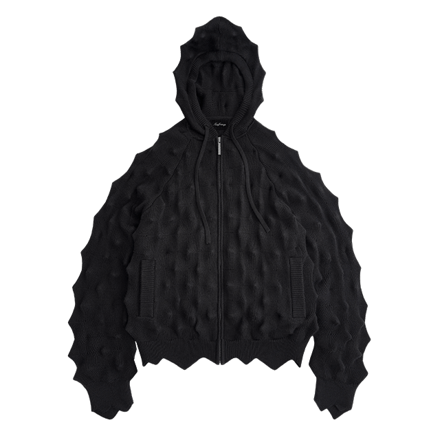 MAD FRENZY SPIKED ZIP-HOODIE / BLACK – 【dugout clothes】人気