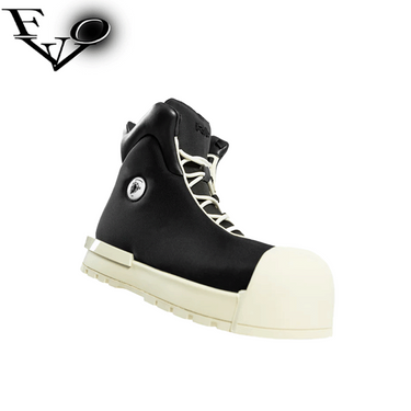 FVVO WHITE THICK SOLED HIGH TOP BOOTS / BLACK