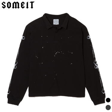 SOMEIT LAZARUS VINTAGE LS POLO (2色展開)