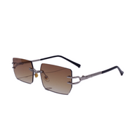 $OLE ONLY RIMLESS SUNGLASSES / BROWN