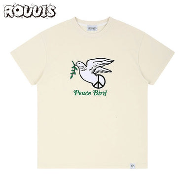 ROUUIS PEACE-BIRD SS TEE 半袖 Tシャツ (2色展開)