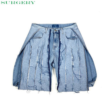 SURGERY REMAKE HALF JEANS サージェリー デニムショーツ ショートパンツ (2色展開)