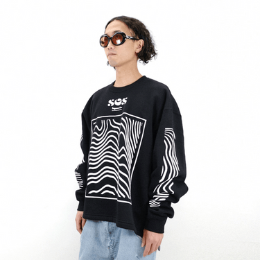 HYPOCRITE Holidays collection sos coutour box cut sweat