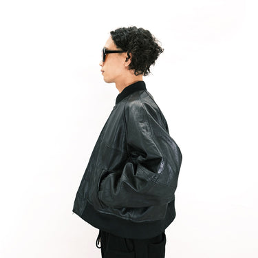 HYPOCRITE VINTAGE LAMBLEATHER WIDE BLOUSON (NOMALTYPE)