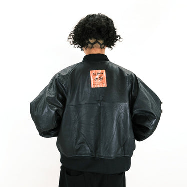 HYPOCRITE VINTAGE LAMBLEATHER WIDE BLOUSON (NOMALTYPE)