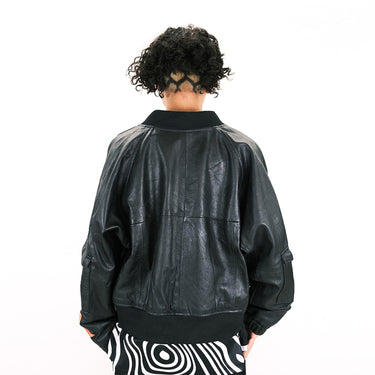 HYPOCRITE VINTAGE LAMBLEATHER WIDE BLOUSON (FLIGHTTYPE)