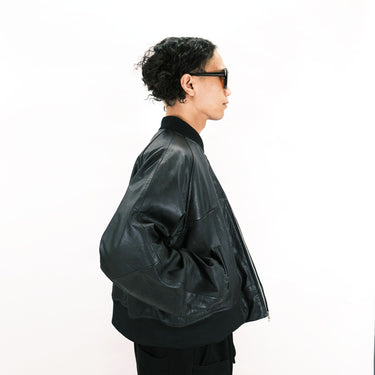 HYPOCRITE VINTAGE LAMBLEATHER WIDE BLOUSON (NOMALTYPE)