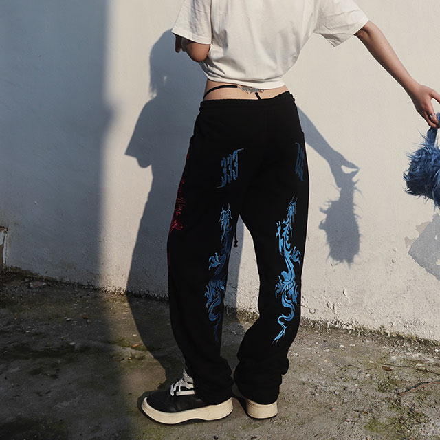PCCVISION DRAGON EMBROIDERED SWEAT PANTS スウェットパンツ