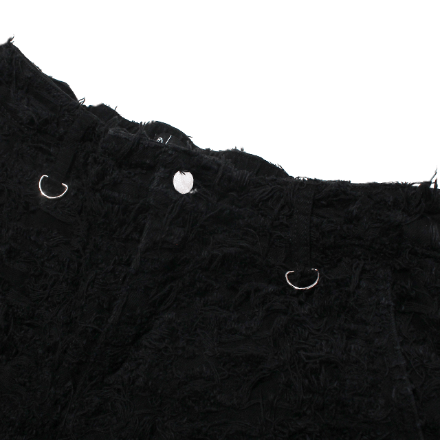 A GOOD BAD INFLUENCE FULL DISTRESED 2WAY DENIM JEAN BLACK パンツ