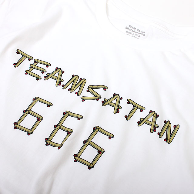 TEAM SATAN SKATE BOARDING  DECKS SS TEE チームサタン 半袖