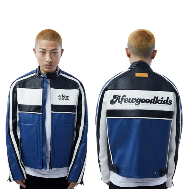 A FEW GOOD KIDS BIKER RACING JACKET AFGK PUレザージャケット (4色展開)