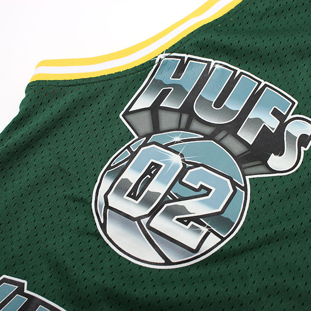 HUF HUFS BASKETBALL JERSEY メッシュ タンクトップ (2色展開)
